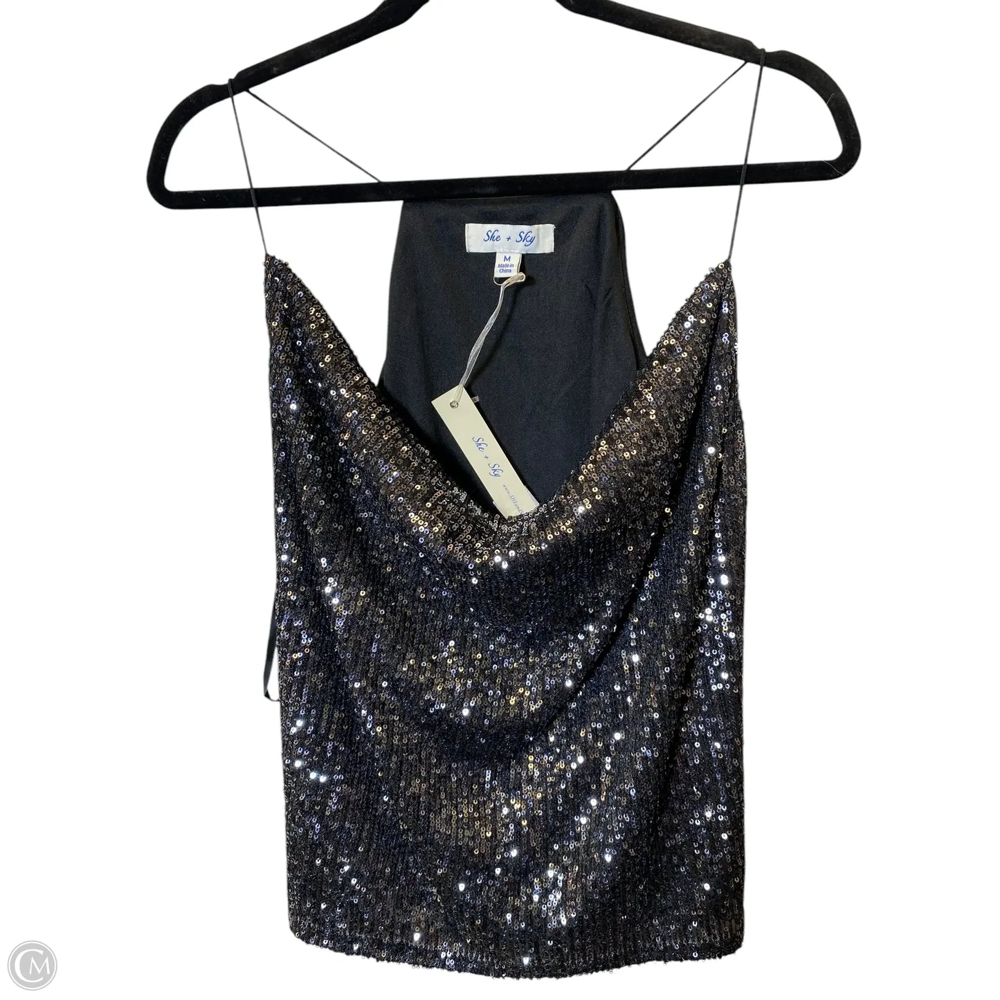 Tank Top By She + Sky In Black, Size: M