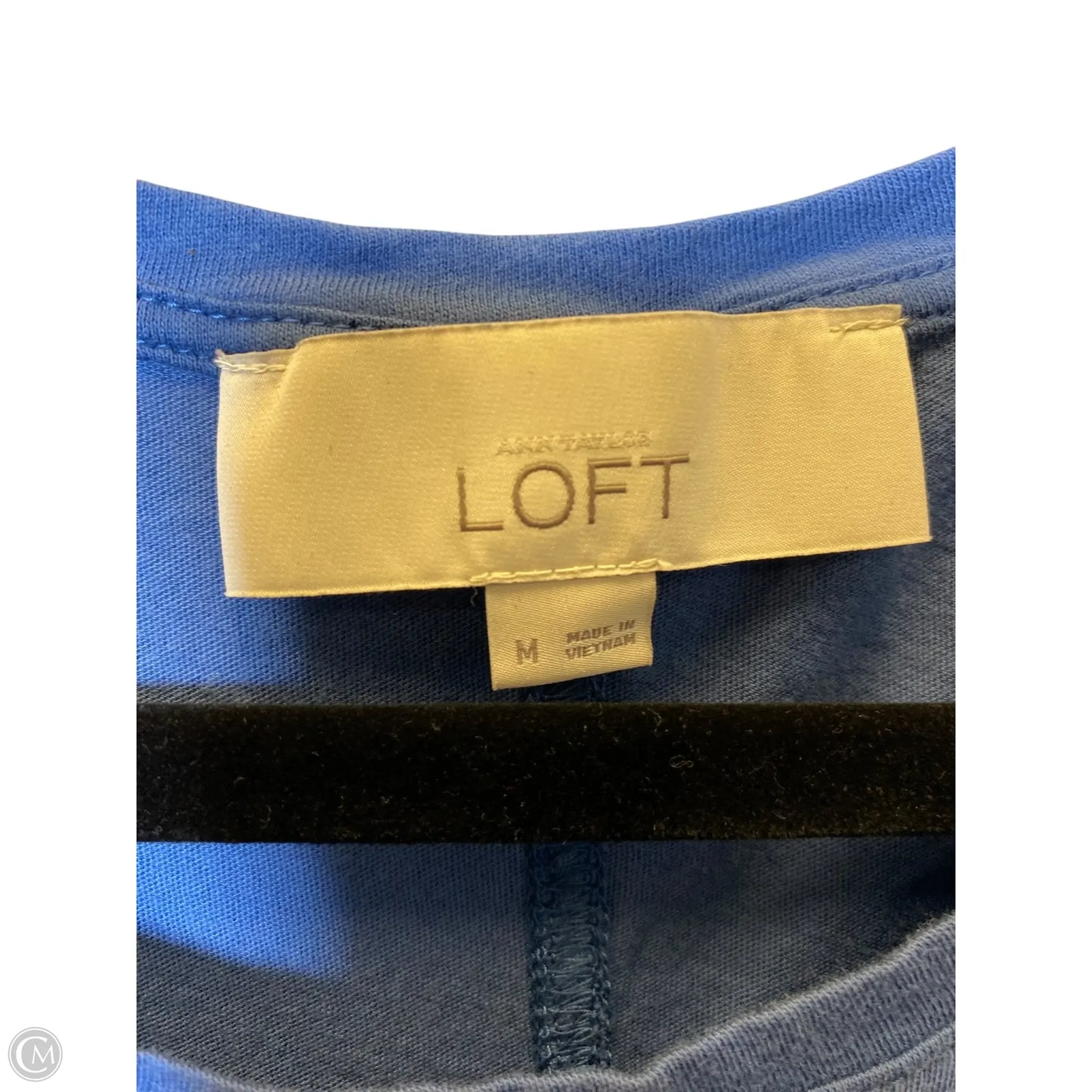 Top Sleeveless By Loft In Black, Size: M