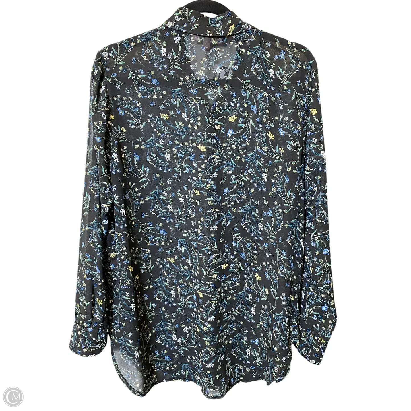 Blouse 3/4 Sleeve By Philosophy In Floral Print, Size: M