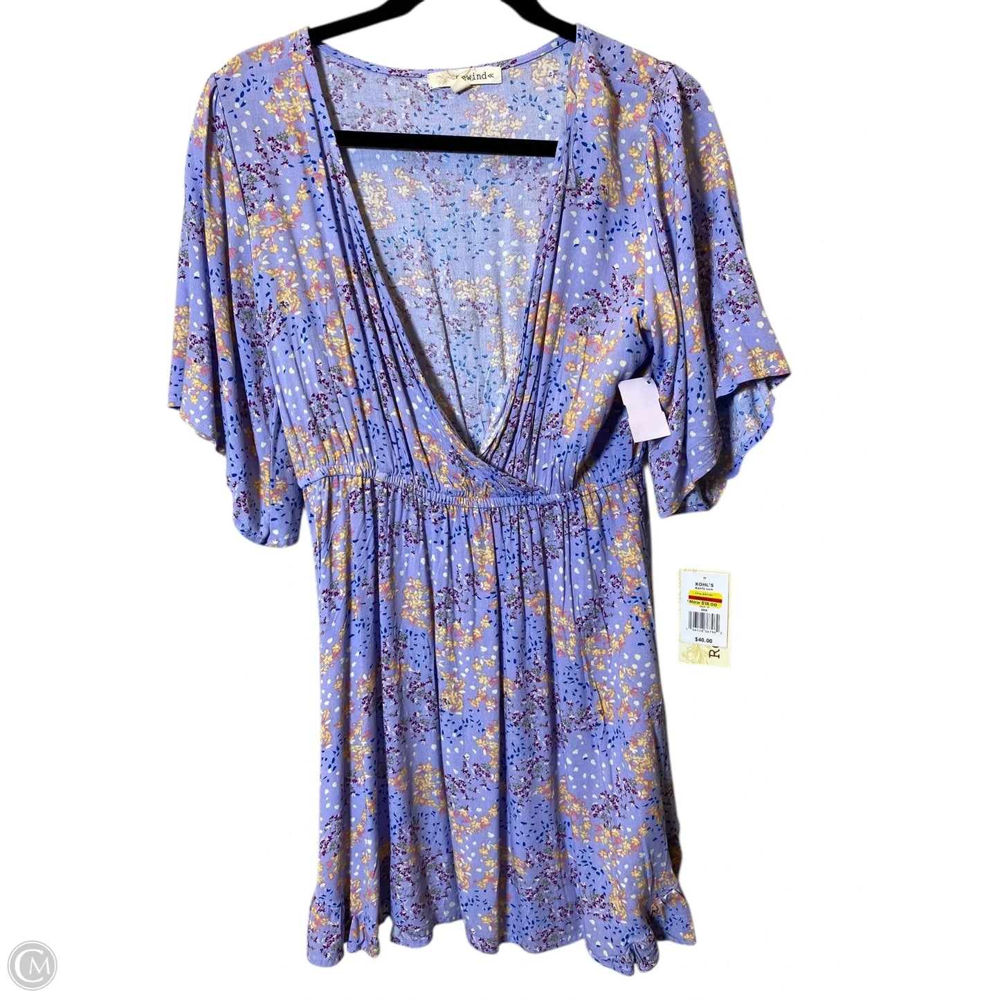 Dress Casual Midi By Rewind In Floral Print, Size: M
