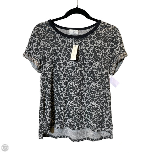 Top Short Sleeve By Anthropologie In Animal Print, Size: S