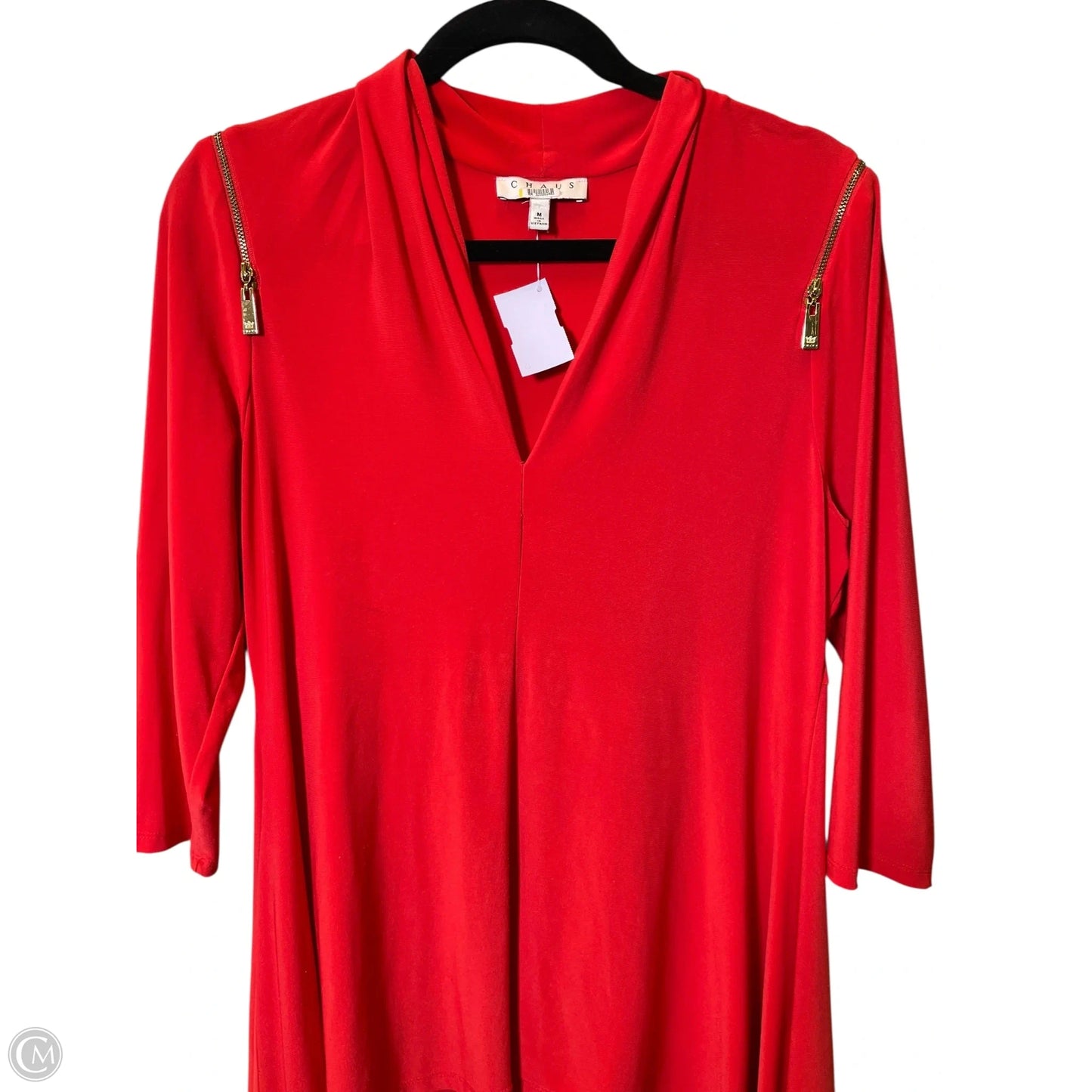 Blouse 3/4 Sleeve By Chaus In Orange, Size: M