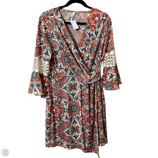 Dress Casual Midi By Ny Collection In Floral Print, Size: M