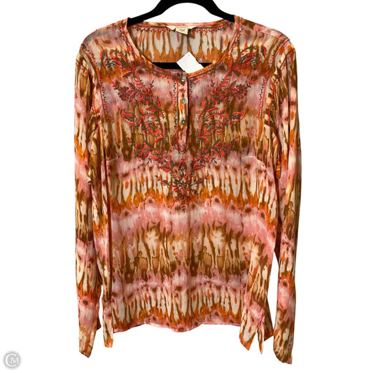 Top Long Sleeve By Sundance In Multi-colored, Size: L