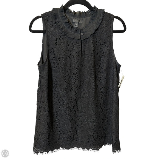 Top Sleeveless By J. Crew In Black, Size: M