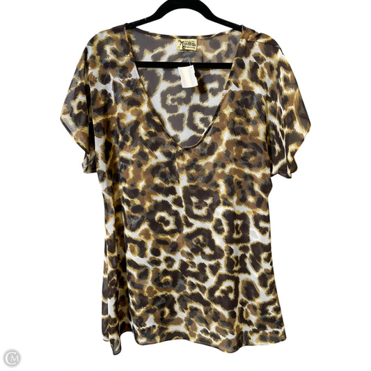 Top Short Sleeve By Show Me Your Mumu In Animal Print, Size: M
