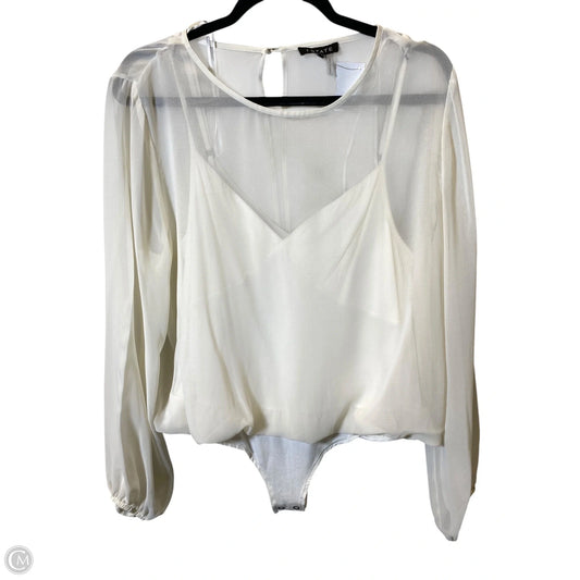Top Long Sleeve By 1.state In Cream, Size: L