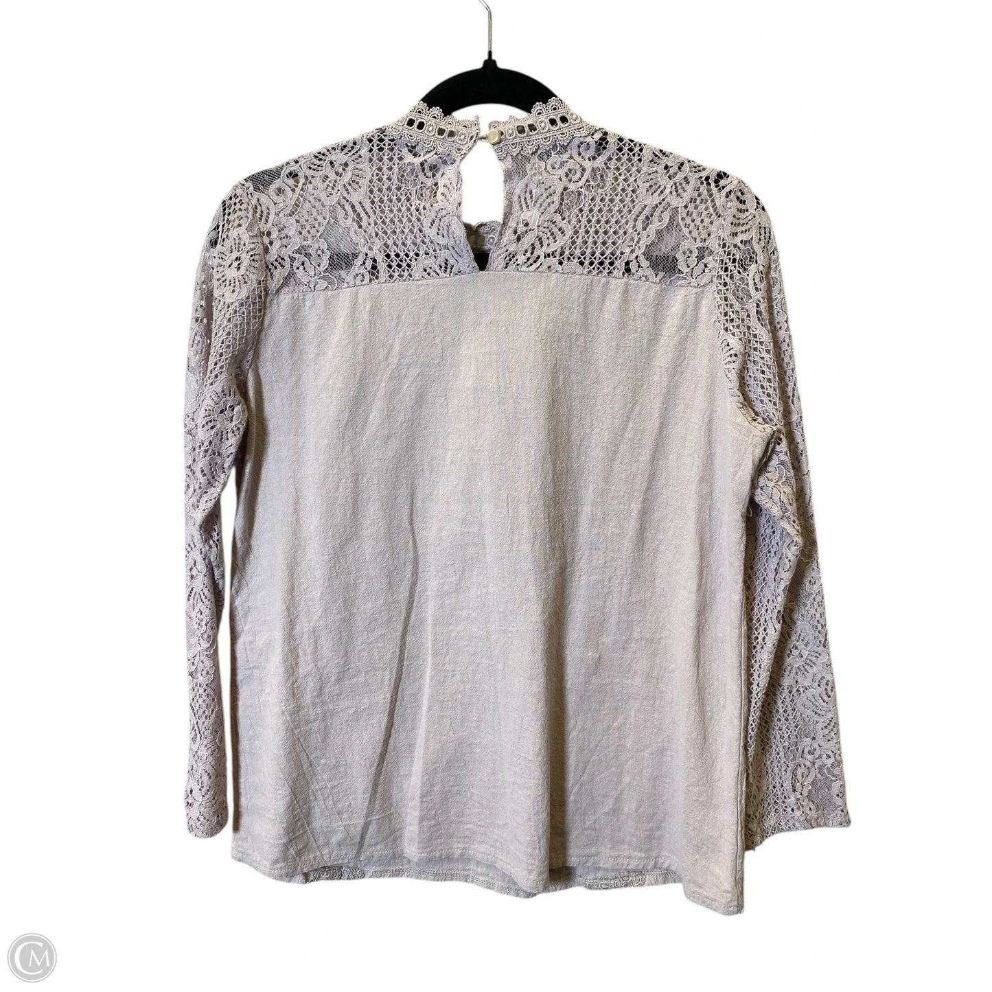 Top Long Sleeve By Cmc In Purple, Size: M
