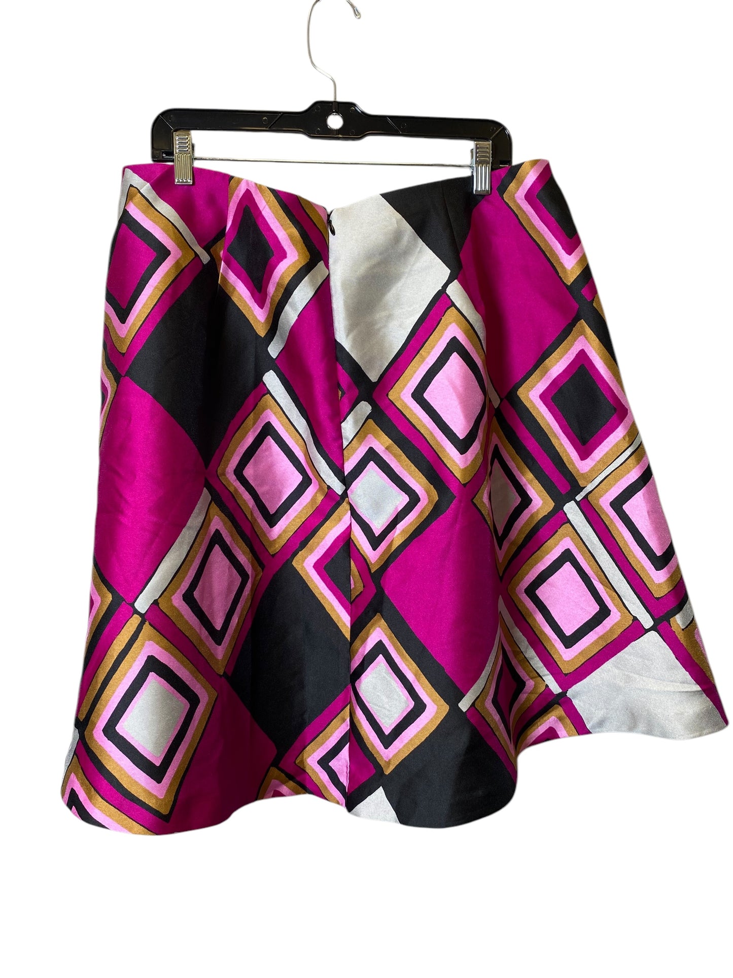 Skirt Midi By Lane Bryant In Pink & Purple, Size: 18