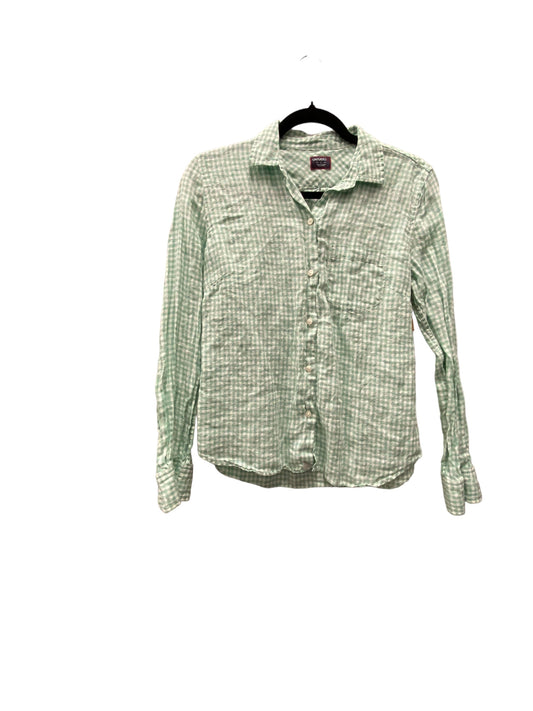 Top Long Sleeve By Clothes Mentor In Green & White, Size: Xs