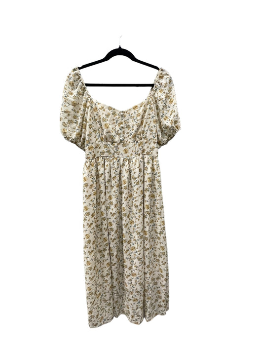 Dress Casual Maxi By Clothes Mentor In Floral Print, Size: L