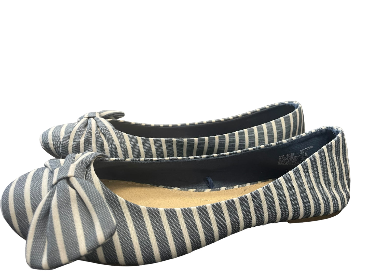 Striped Pattern Shoes Flats Time And Tru, Size 11