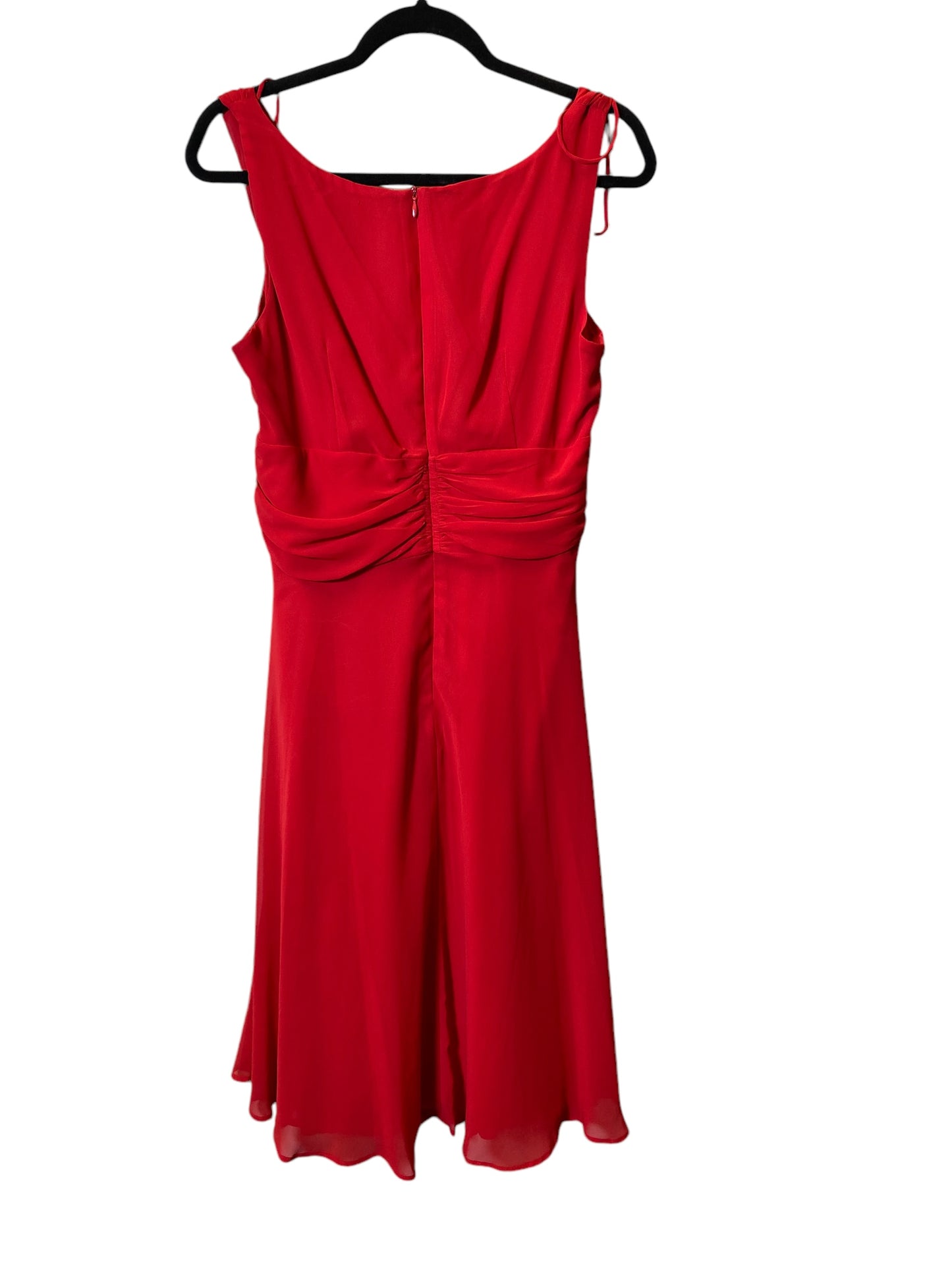 Dress Party Midi By Connected Apparel In Red, Size: L