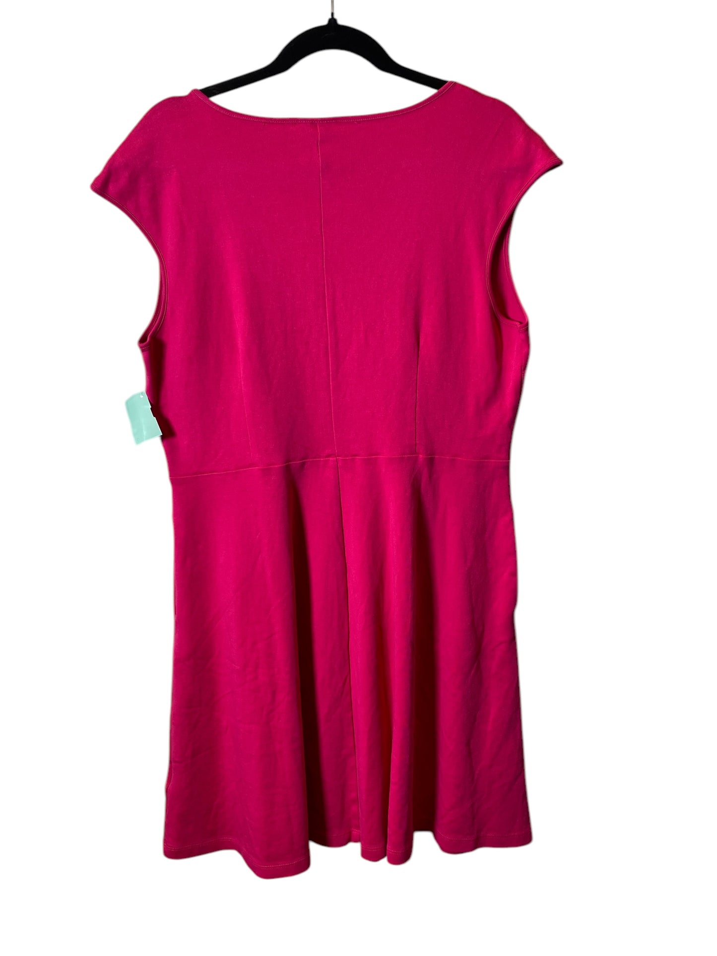 Dress Casual Midi By New York And Co In Pink, Size: Xl