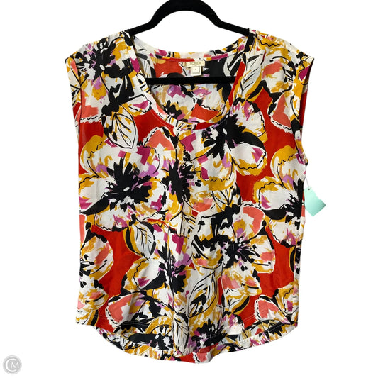 Top Sleeveless By J. Crew In Multi-colored, Size: M