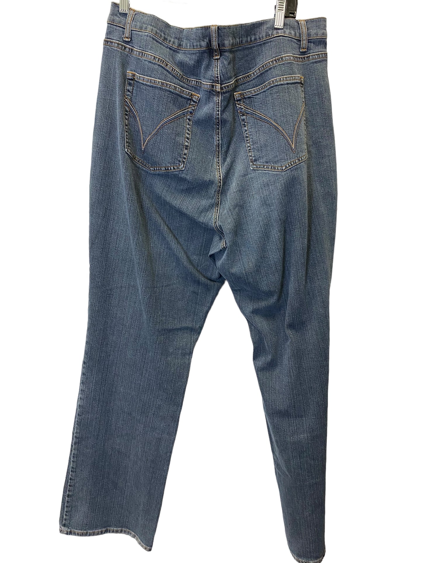 Jeans Straight By Venezia In Blue Denim, Size: 22