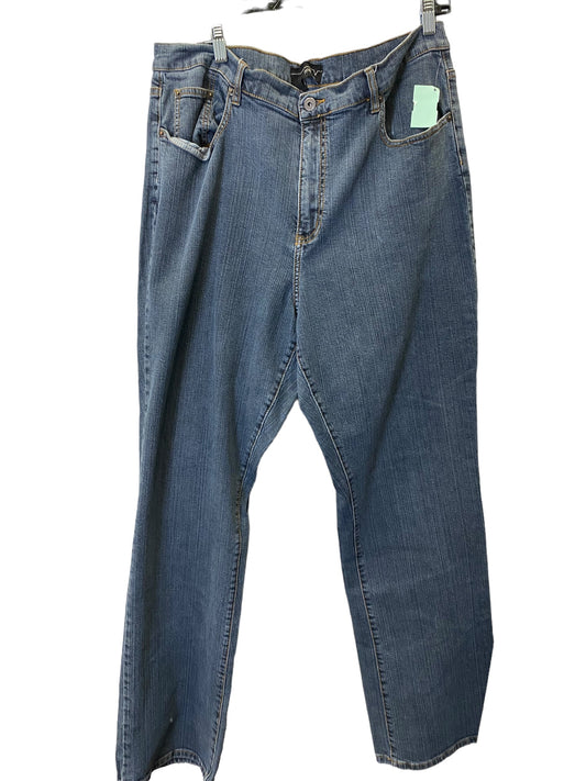 Jeans Straight By Venezia In Blue Denim, Size: 22