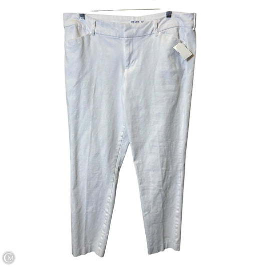 Jeans Straight By Old Navy In White, Size: 14