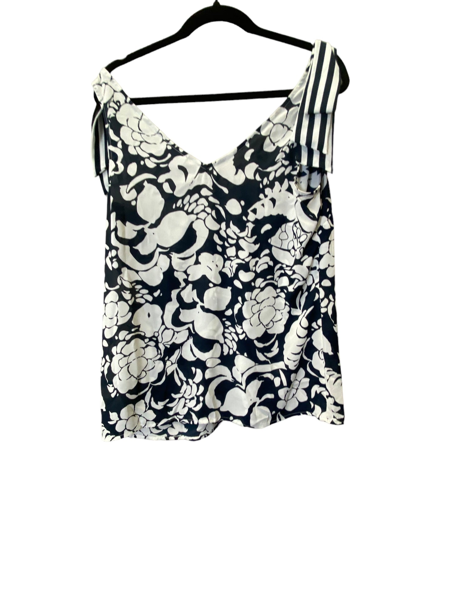 Top Sleeveless By Cabi In Floral Print, Size: M