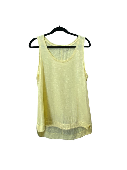 Top Sleeveless Basic By Loft In Yellow, Size: M