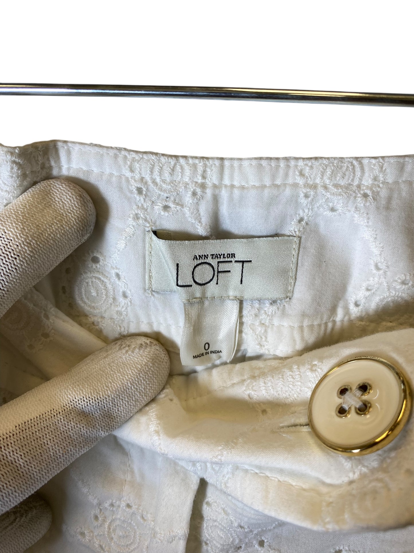 Shorts By Loft In White, Size: 0