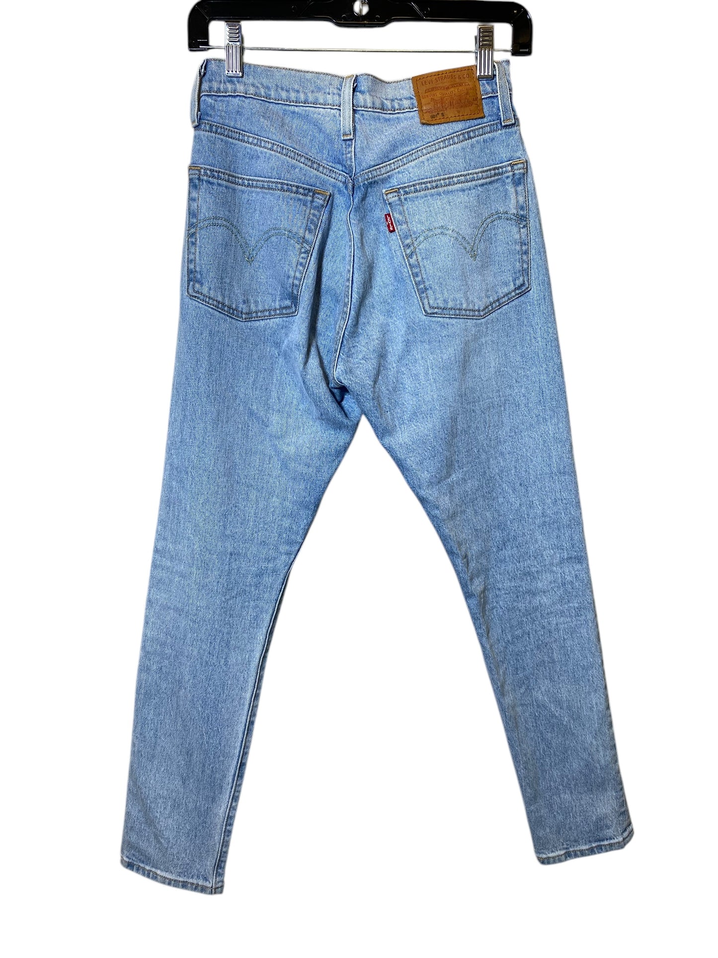 Jeans Skinny By Levis In Blue Denim, Size: 4