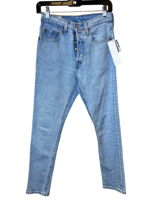 Jeans Skinny By Levis In Blue Denim, Size: 4