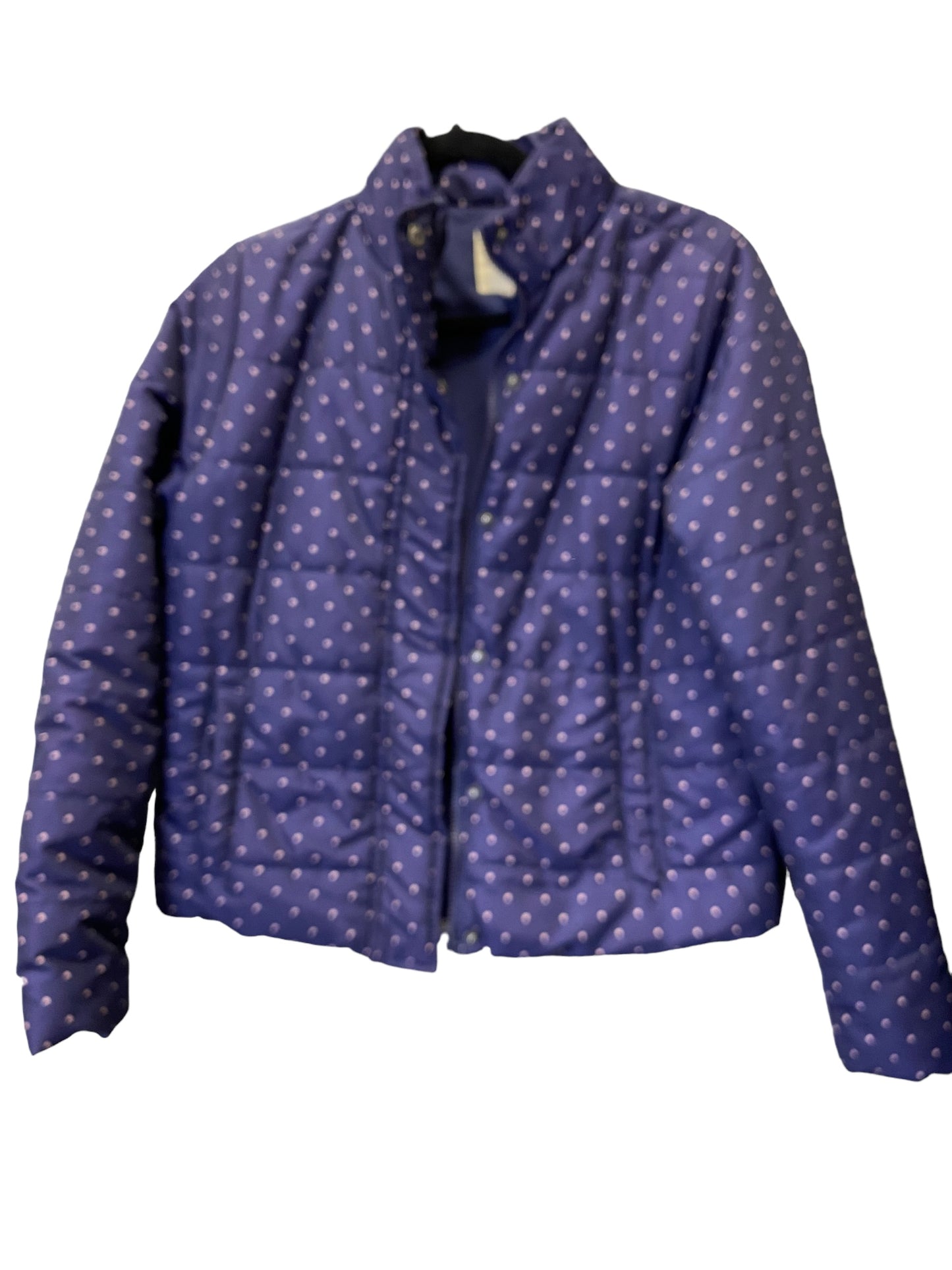 Coat Puffer & Quilted By Copper Key In Polkadot Pattern, Size: S