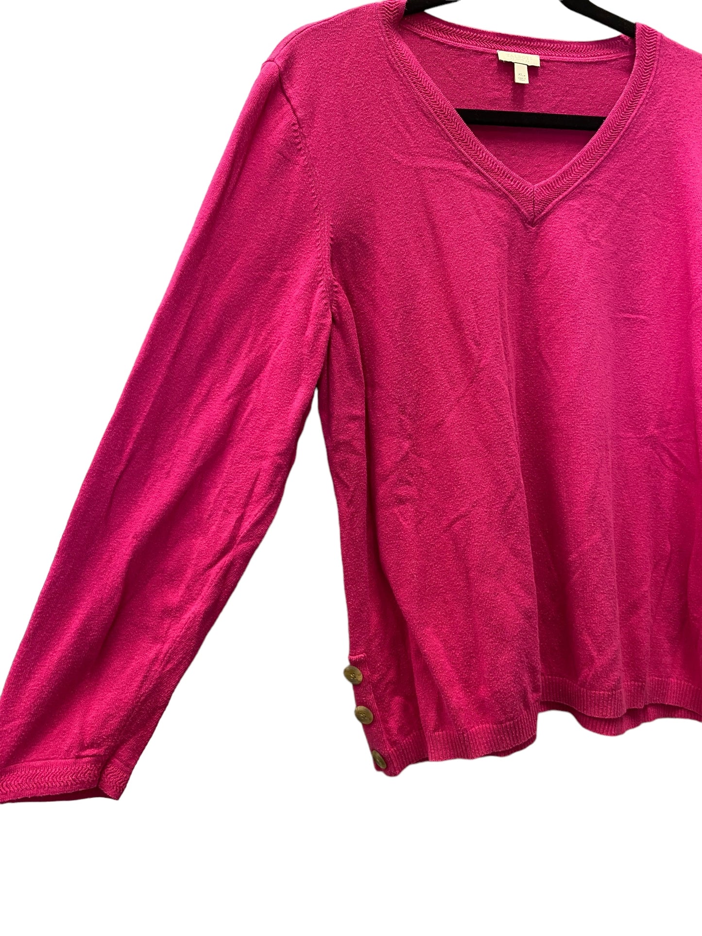 Pink Top Long Sleeve Talbots, Size Xl