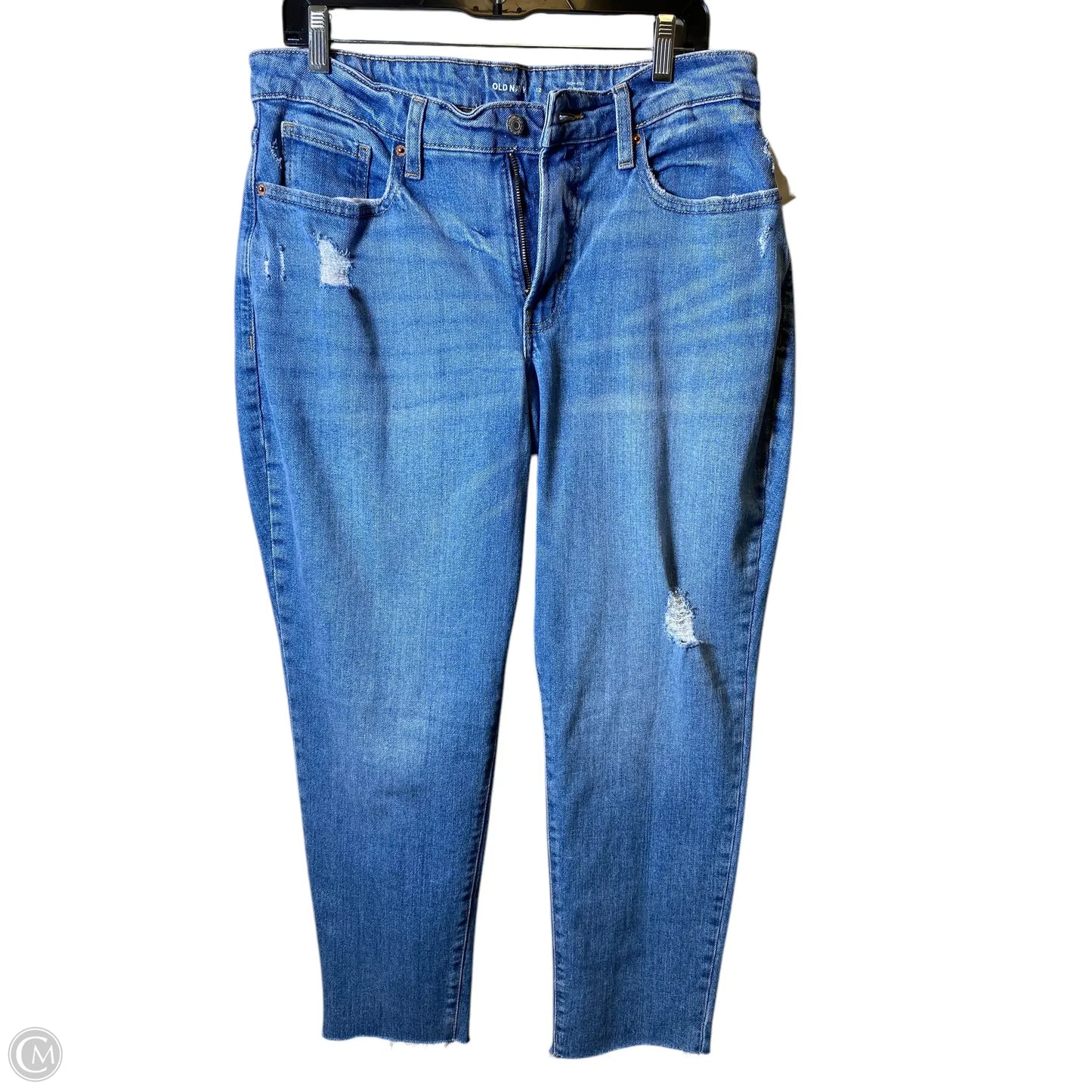 Jeans Straight By Old Navy In Blue Denim, Size: 12