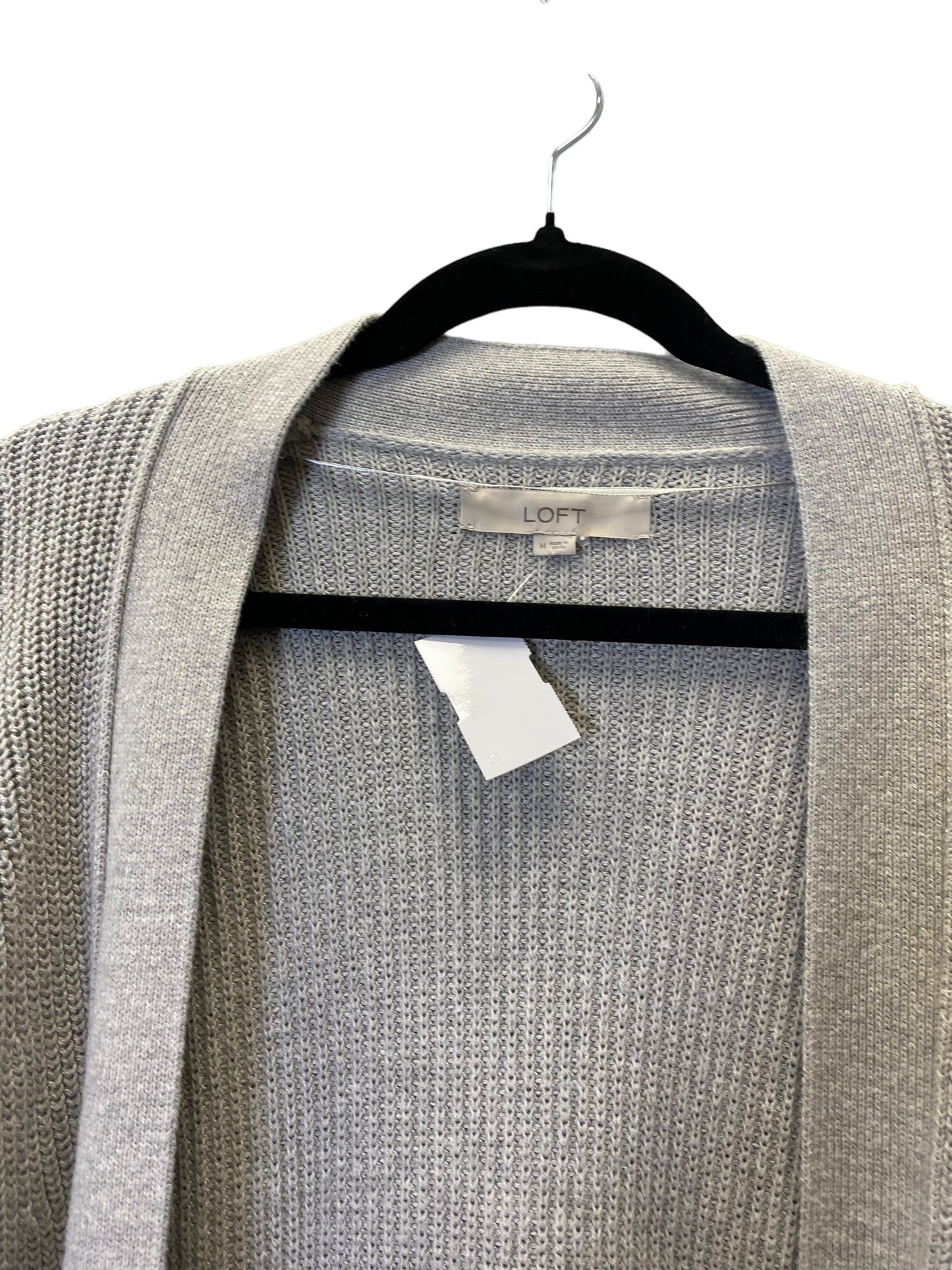 Grey Sweater Cardigan Loft, Size M