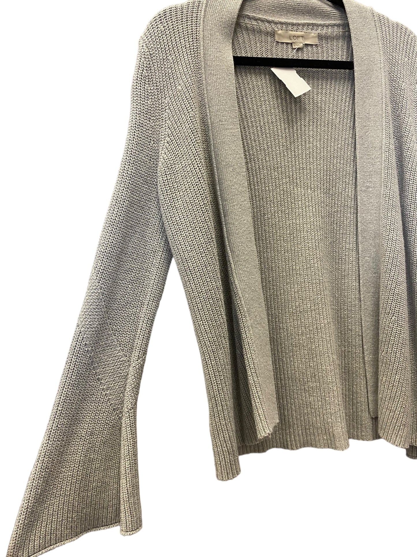 Grey Sweater Cardigan Loft, Size M