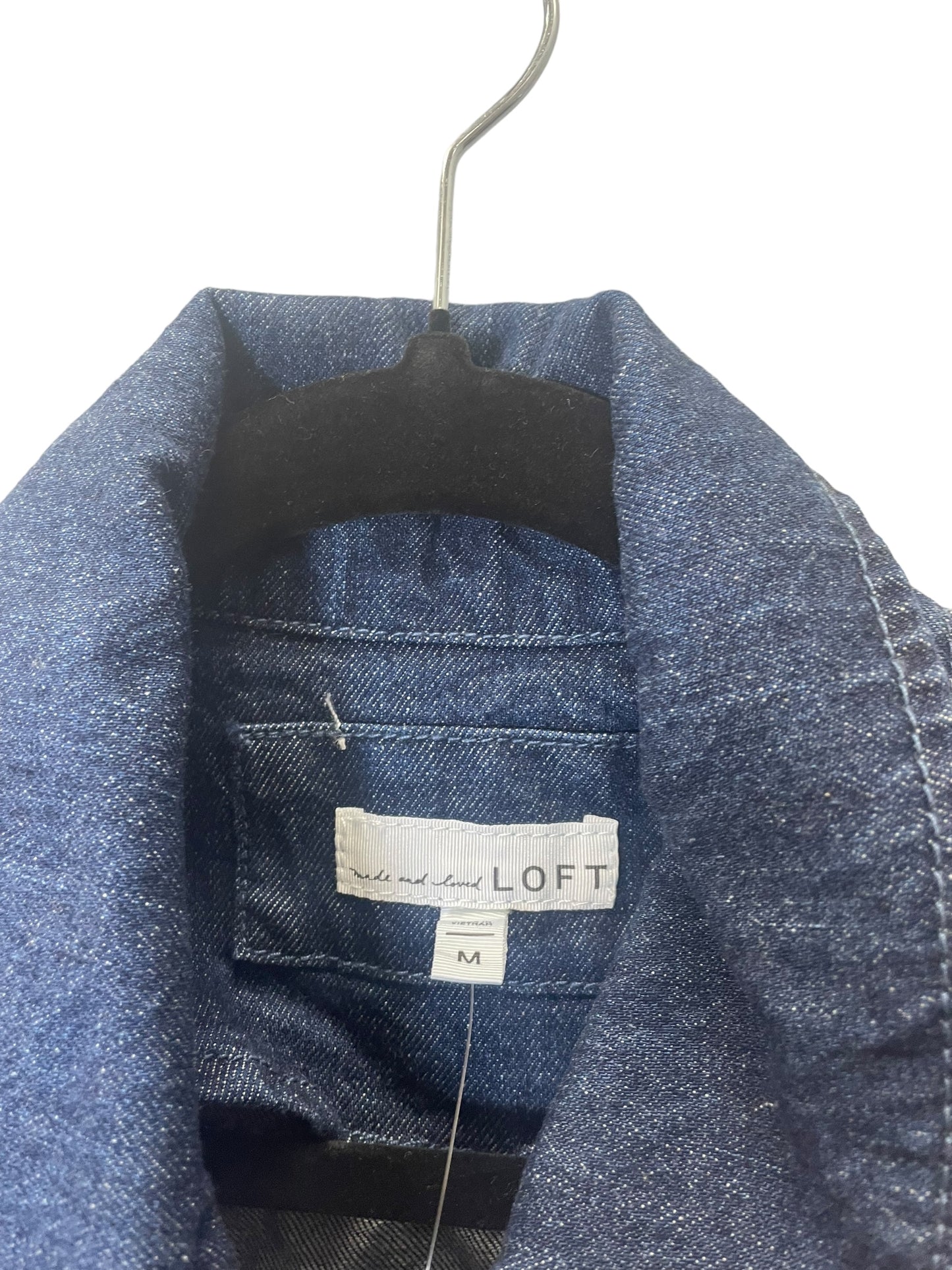 Jacket Denim By Loft In Blue Denim, Size: M