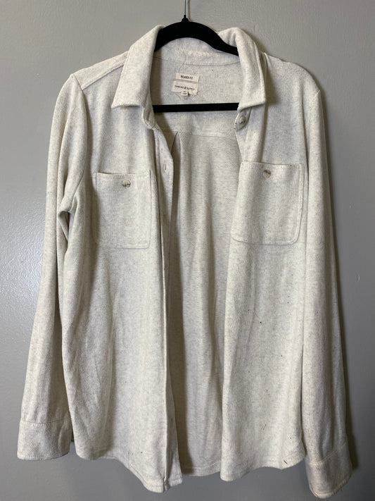 Jacket Shirt By Thread And Supply In White, Size: M