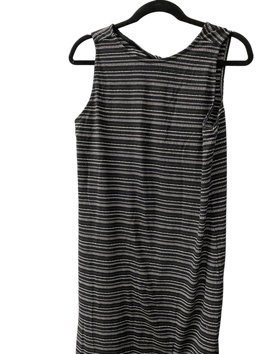 Dress Casual Maxi By Loft In Black & Cream, Size: M