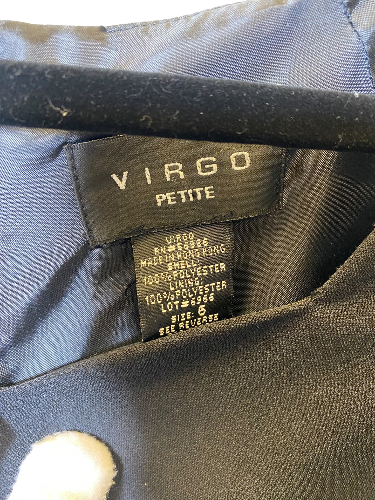 Dress Work By Virgo In Black, Size: S