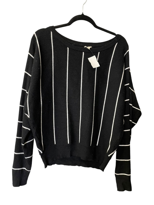 Sweater By Hem & Thread In Black & White, Size: S