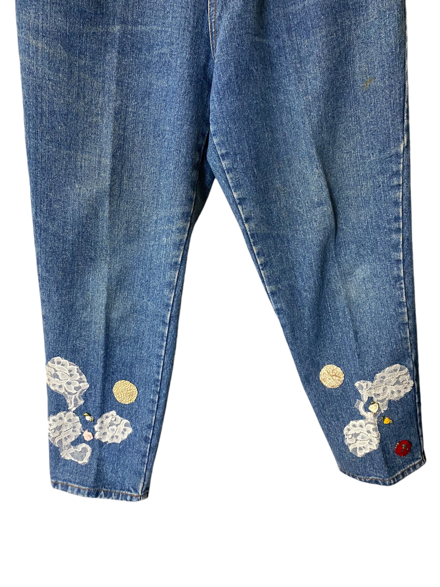 Jeans Boyfriend By Bill Blass In Blue Denim, Size: 12