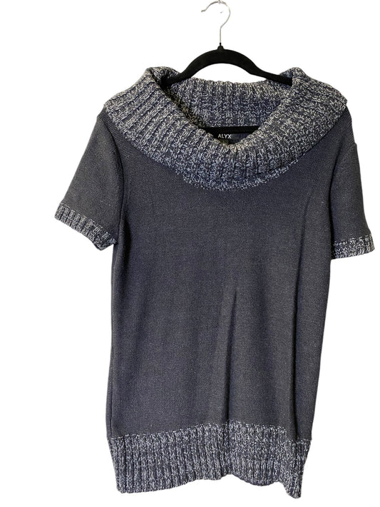 Sweater Short Sleeve By Alyx In Grey, Size: L