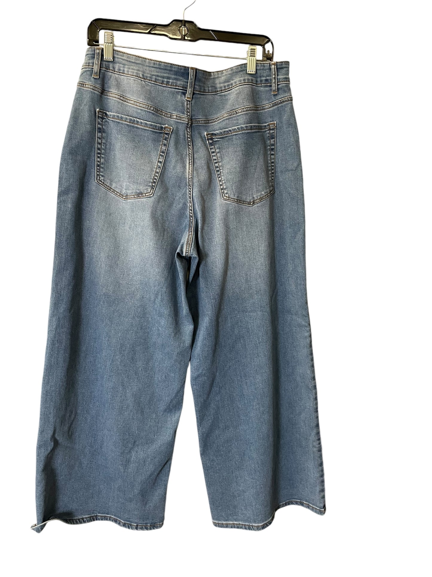 Jeans Wide Leg By Falls Creek In Blue Denim, Size: 14