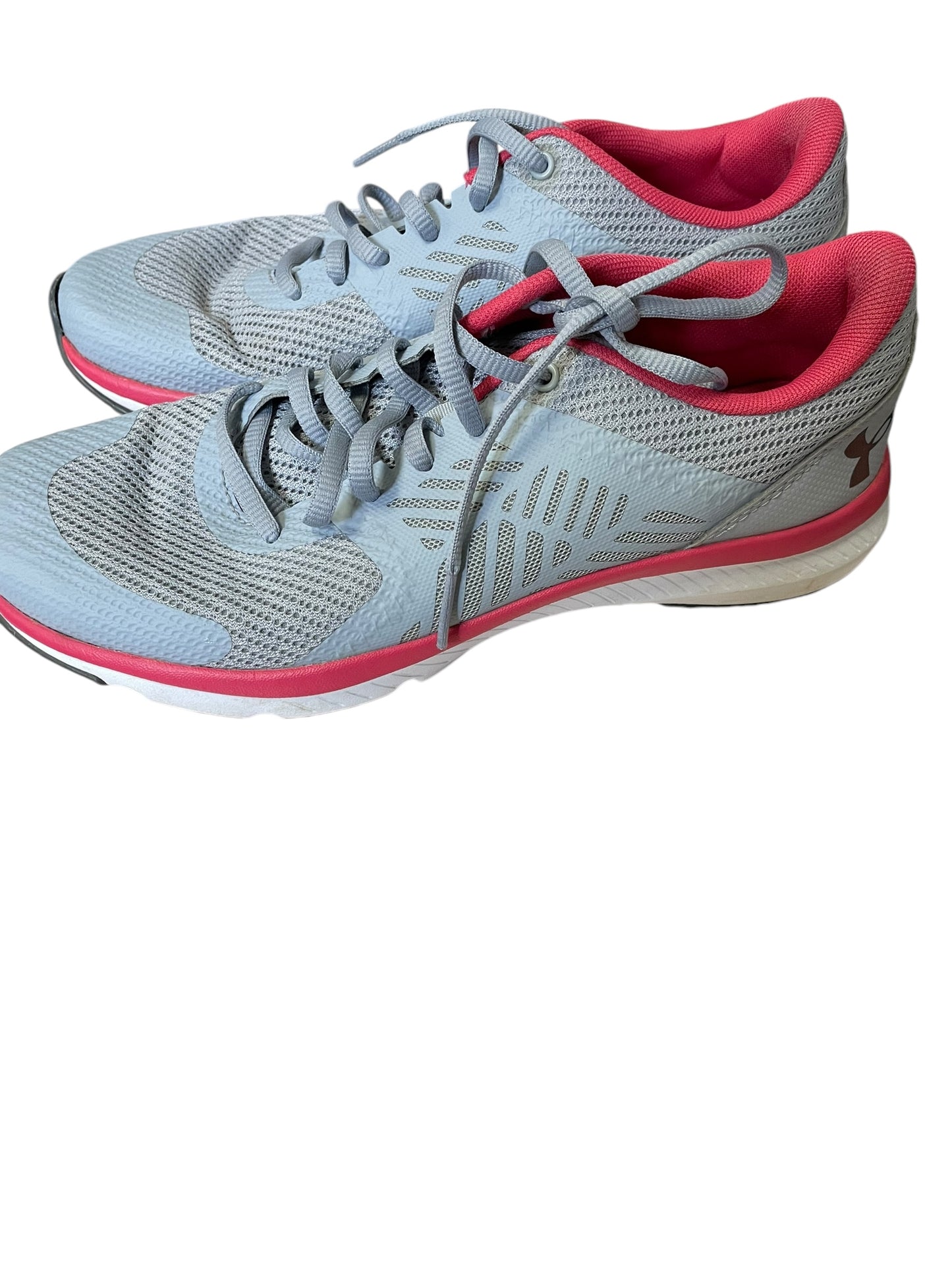 Shoes Athletic By Under Armour In Grey & Pink, Size: 9