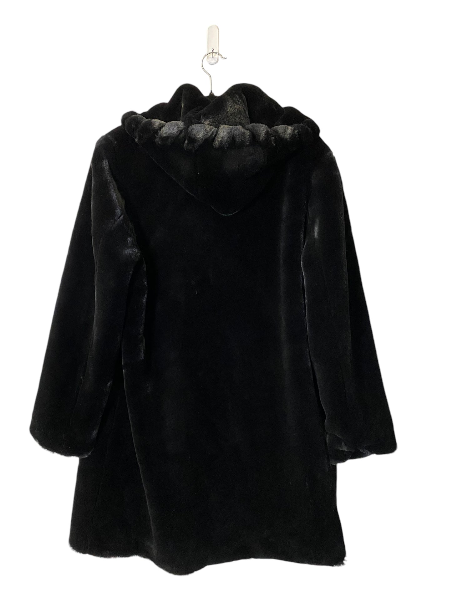 Coat Faux Fur & Sherpa By Marvin Richards In Black, Size: L