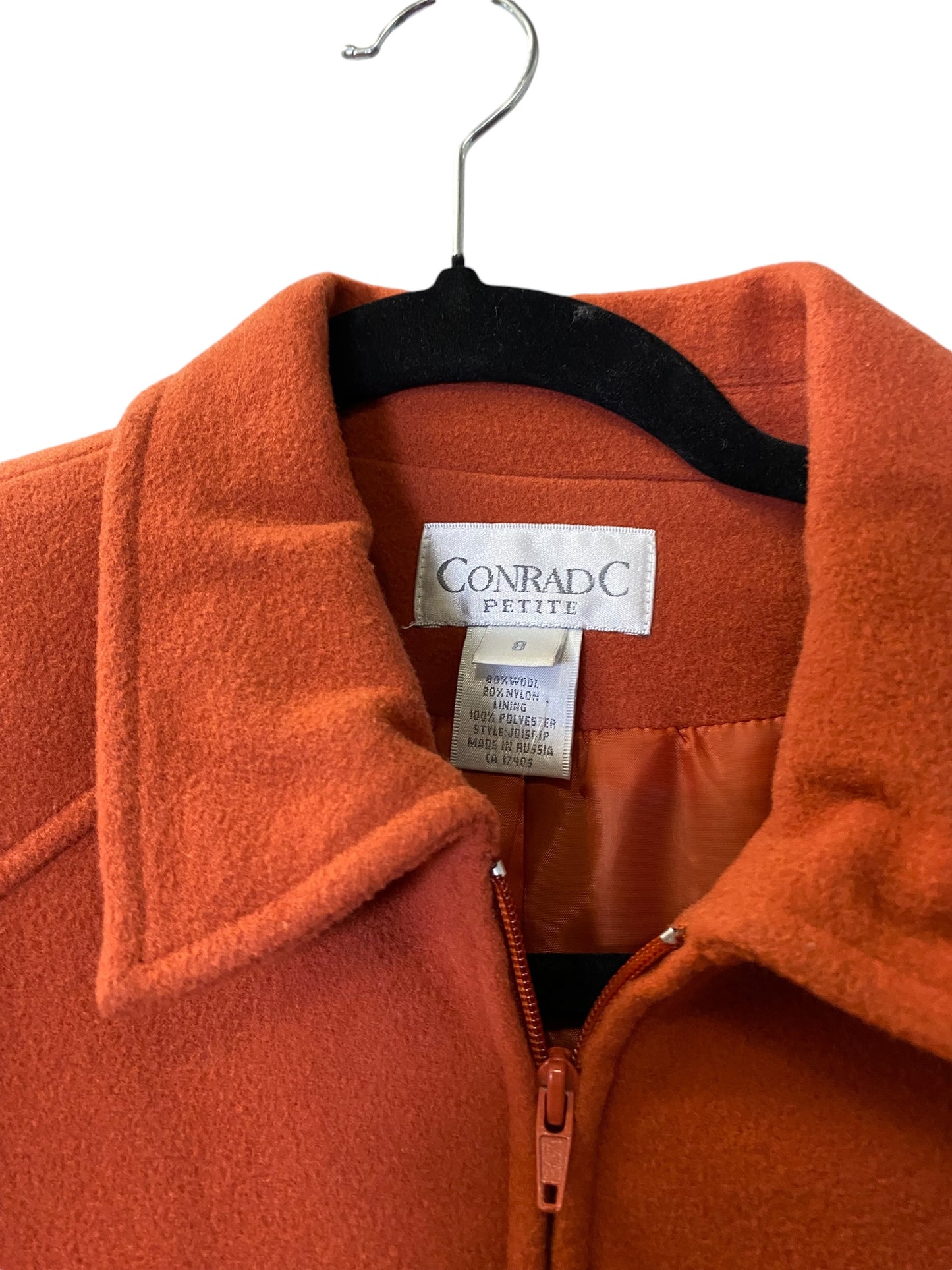 Jacket Fleece By Clothes Mentor In Orange, Size: M