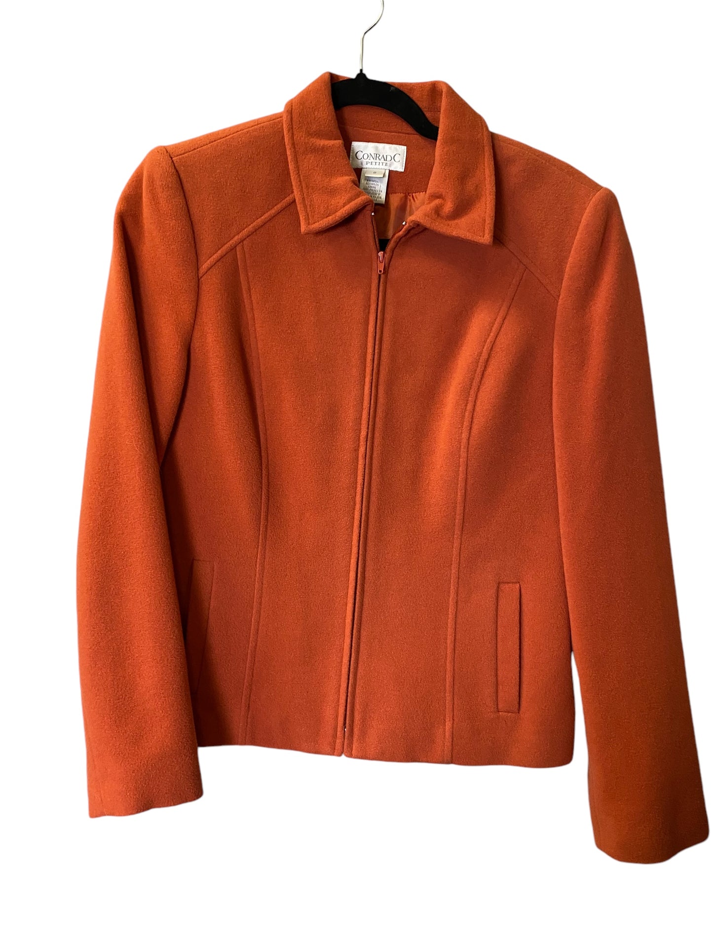 Jacket Fleece By Clothes Mentor In Orange, Size: M