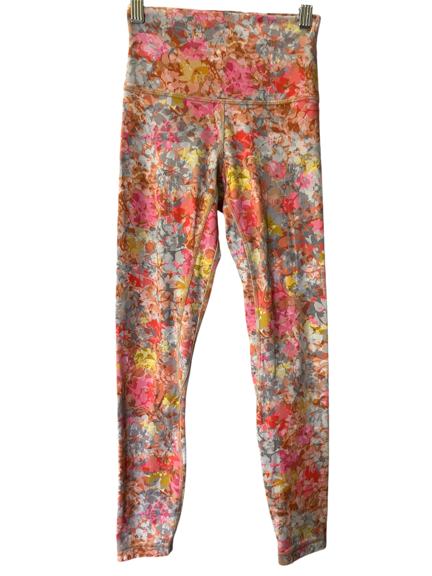 Athletic Leggings By Lululemon In Floral Print, Size: Xs