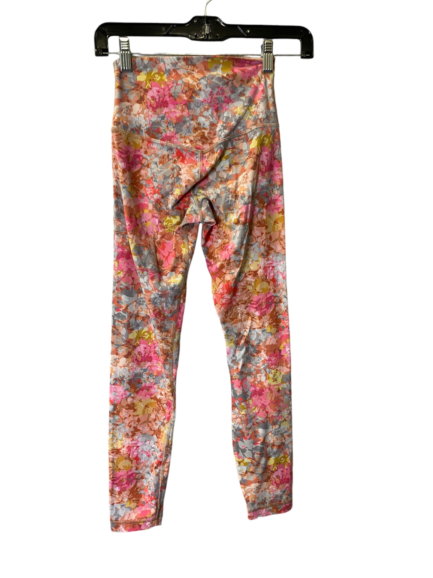 Athletic Leggings By Lululemon In Floral Print, Size: Xs