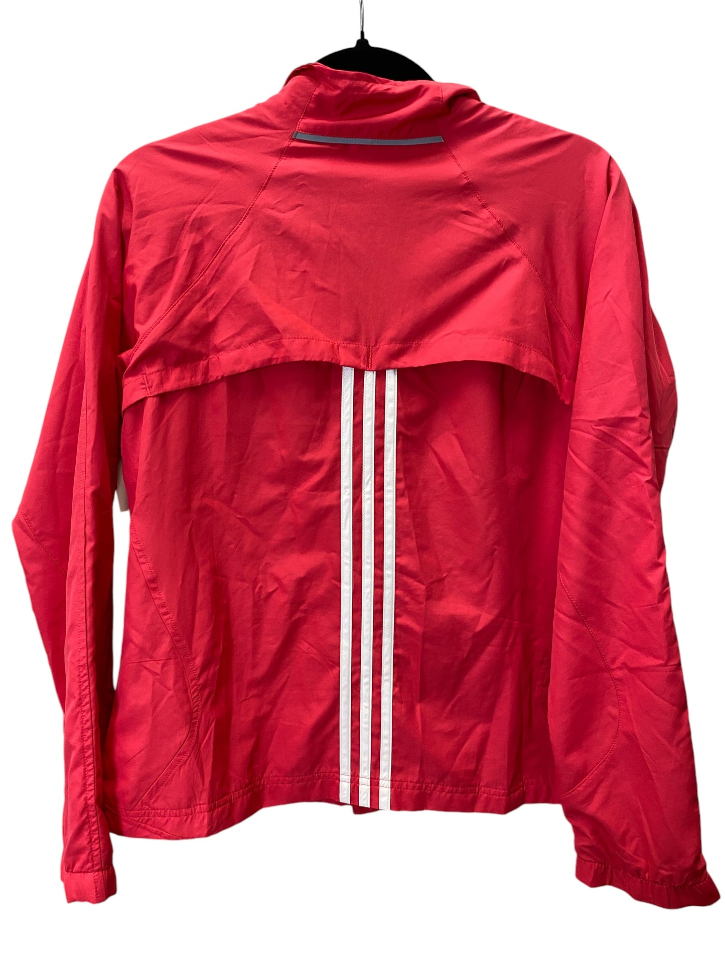 Athletic Jacket By Adidas In Pink, Size: M