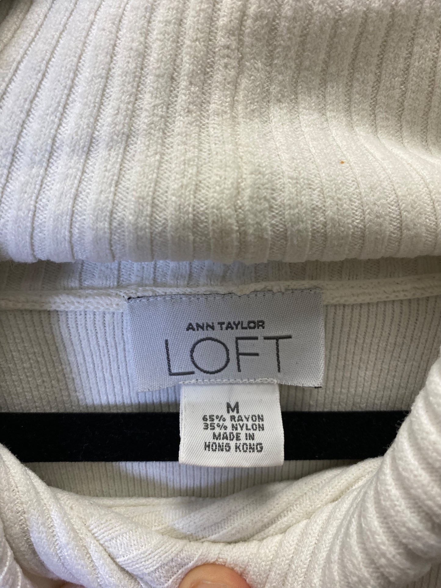 Sweater By Loft In White, Size: M