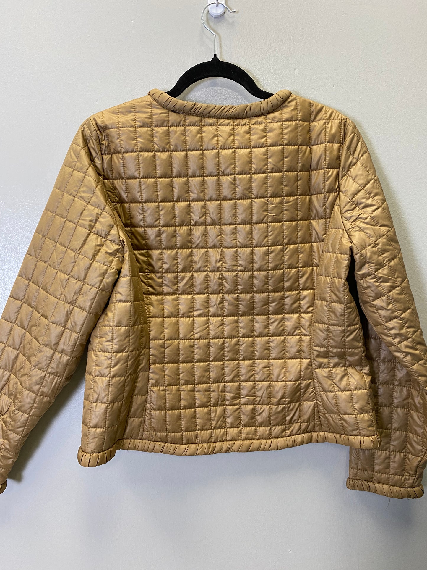 Jacket Puffer & Quilted By Zenergy By Chicos In Bronze, Size: M