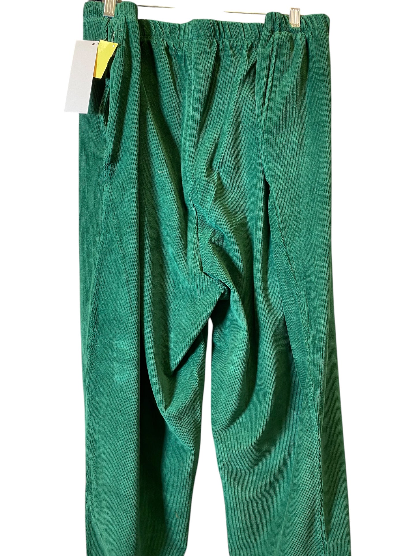 Pants Corduroy By Lands End In Green, Size: 22